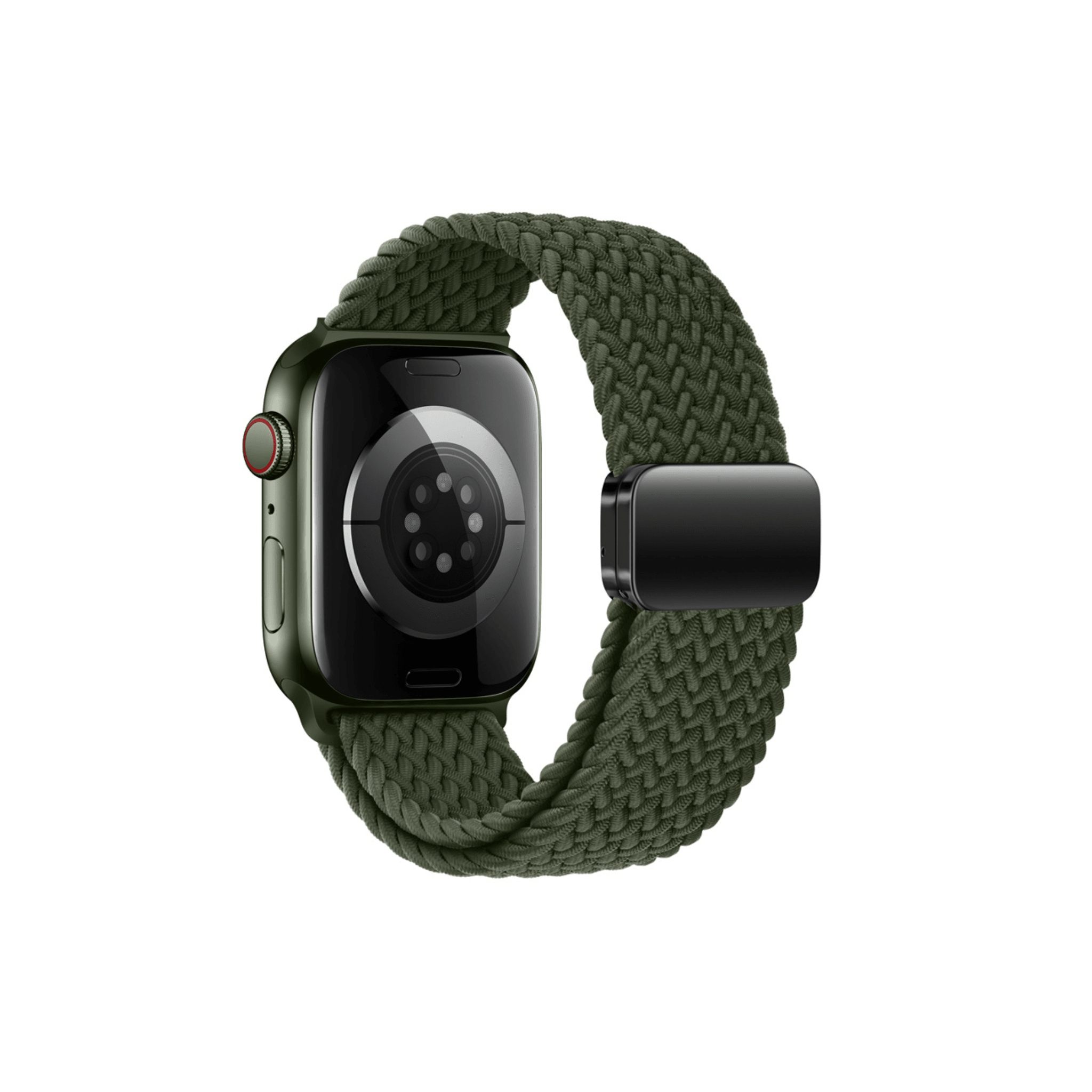 Militärgrünes Casual Loop Armband – robust & flexibel für deinen Apple Watch Look